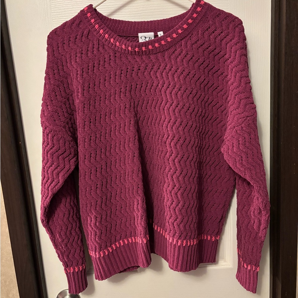 Women's Knit Sweater - Pink